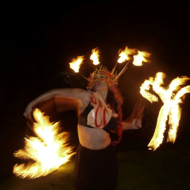 Stunning fire displays