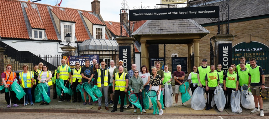 Group of community litter pickers