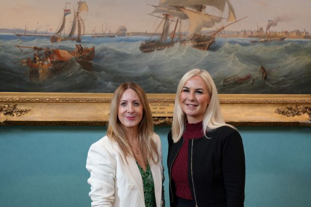 Councillor Melanie Morley, left, and Alison Sutherland