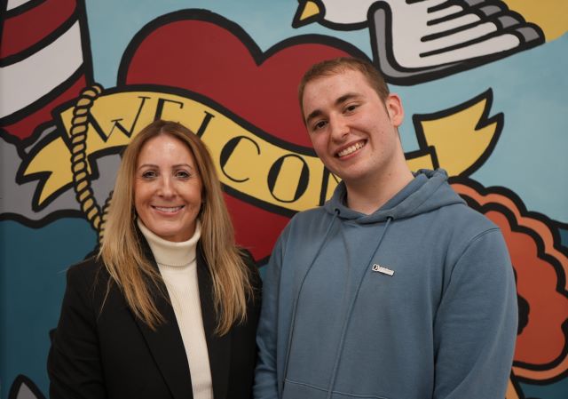 Councillor Melanie Morley and current MYP Oliver Huermann
