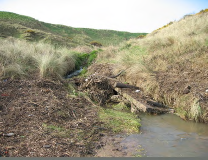 This bridge was washed away during heavy rainstorms. It is located at the coast close to Crimdon Beck.