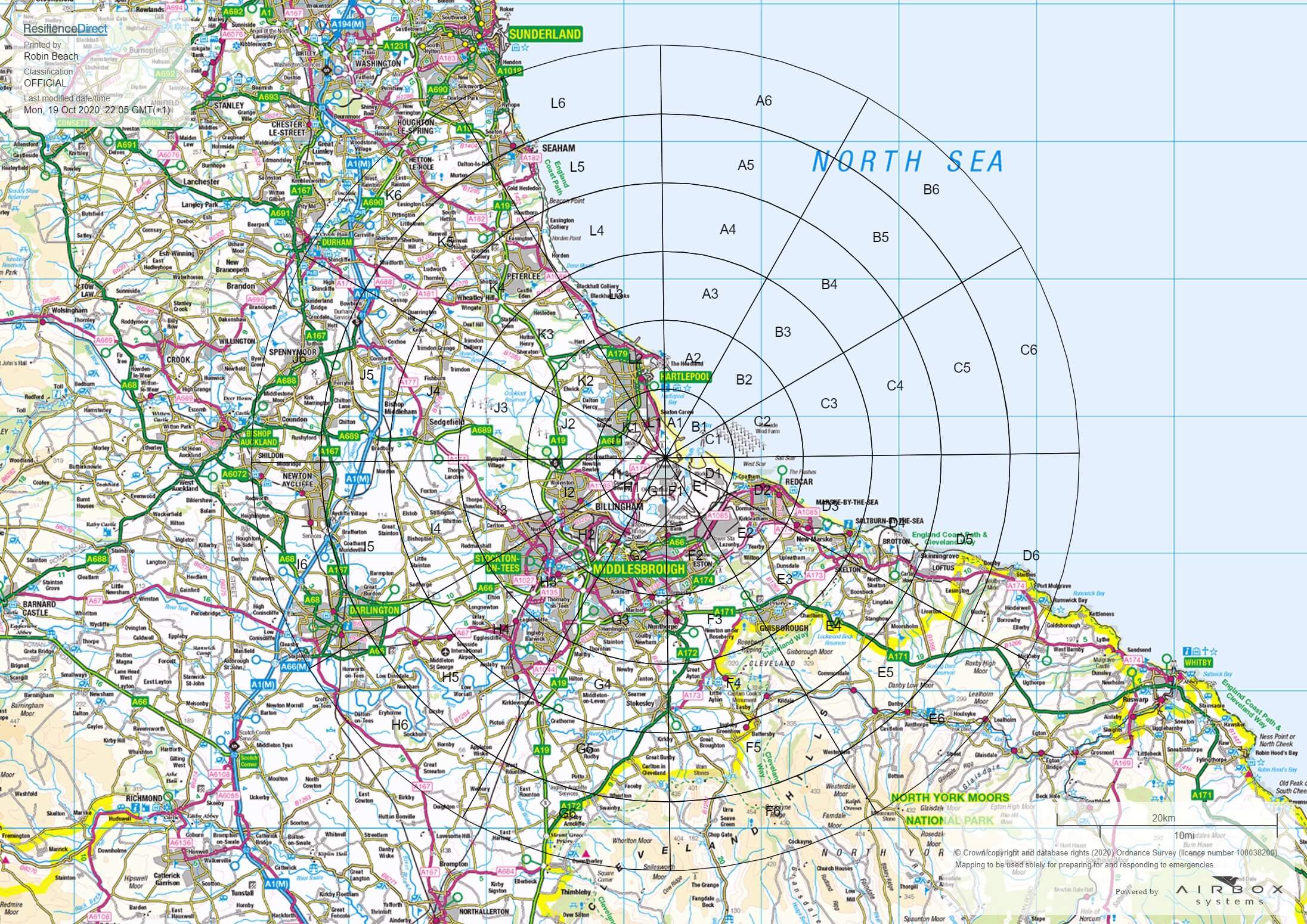 map showing OPZ&nbsp;extension beyond the DEPZ