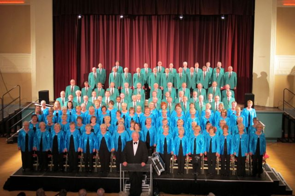 Hartlepool Male Voice Choir and Hartlepool Ladies’ Choir performing in the Ceremonial Mayor of Hartlepool's Charity Choral spectacular in 2017