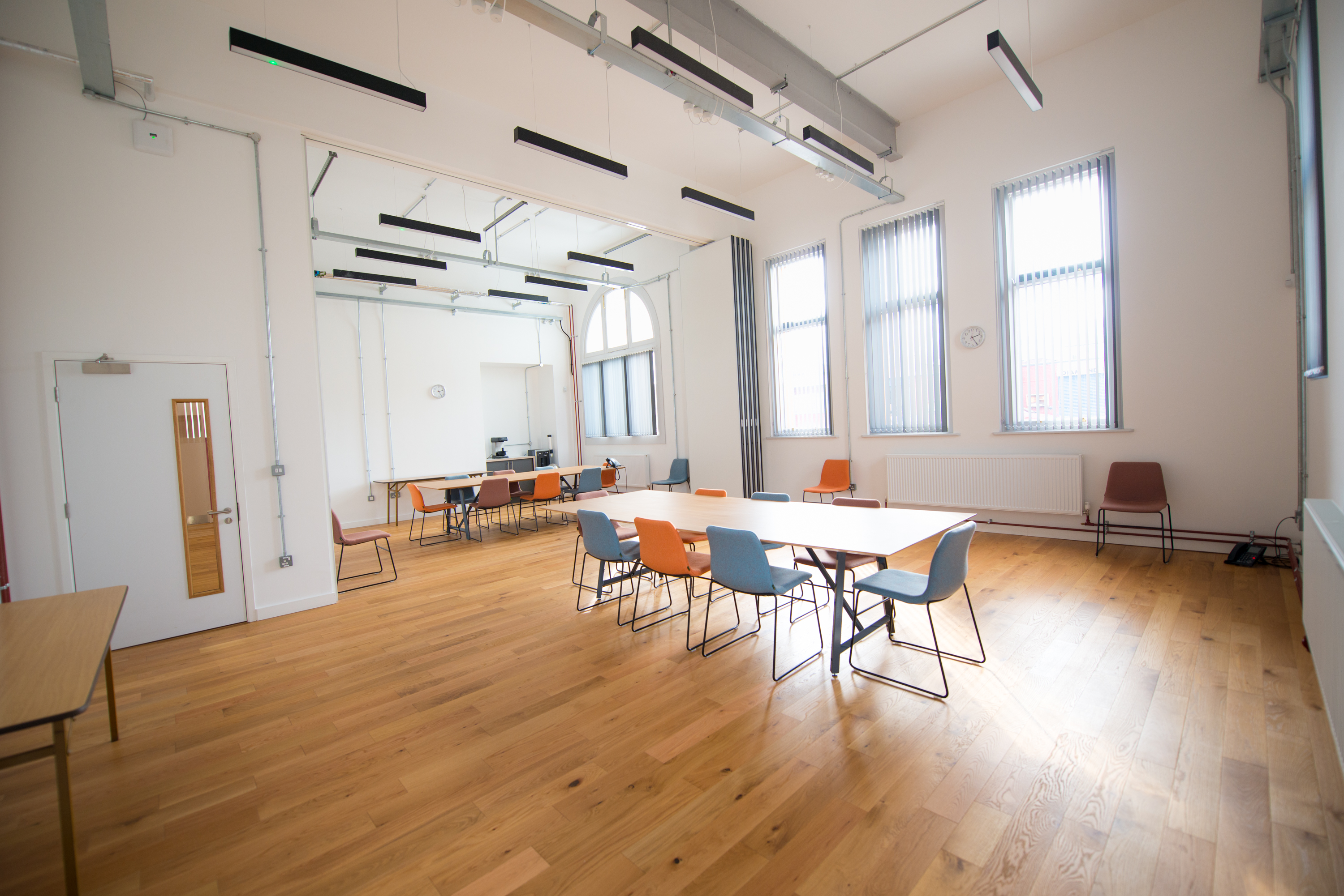 Meeting rooms 1 and 2 with the dividing wall open