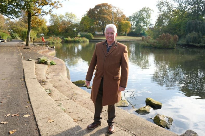 Councillor Rob Darby at Rossmere Park