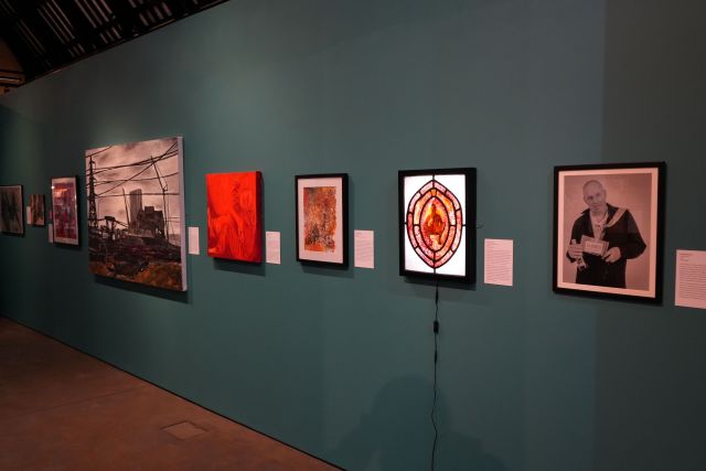 A view of part of the Resilience exhibition