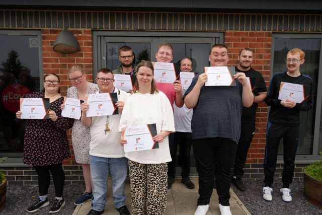 Some of the Community Volunteer award winners: (left to right) Cheryl Mcdonald, Jay Collins, Thomas Maw, Tom Proctor, Alice Crinson, Ethan Bryson, David Boyd, Benjamin Shave, Michael Ainger and Jamie Haresnape
