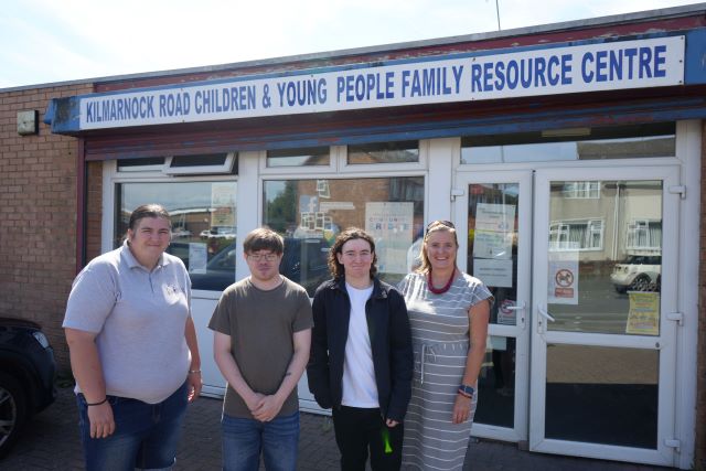 Trailblazer left to right lynette stokes jack mullinger finley hammond and councillor pamela hargreaves