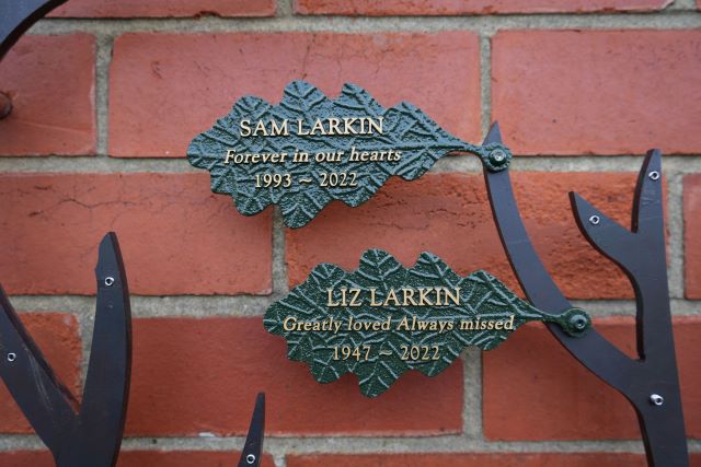 The first two leaves to be placed on the tree