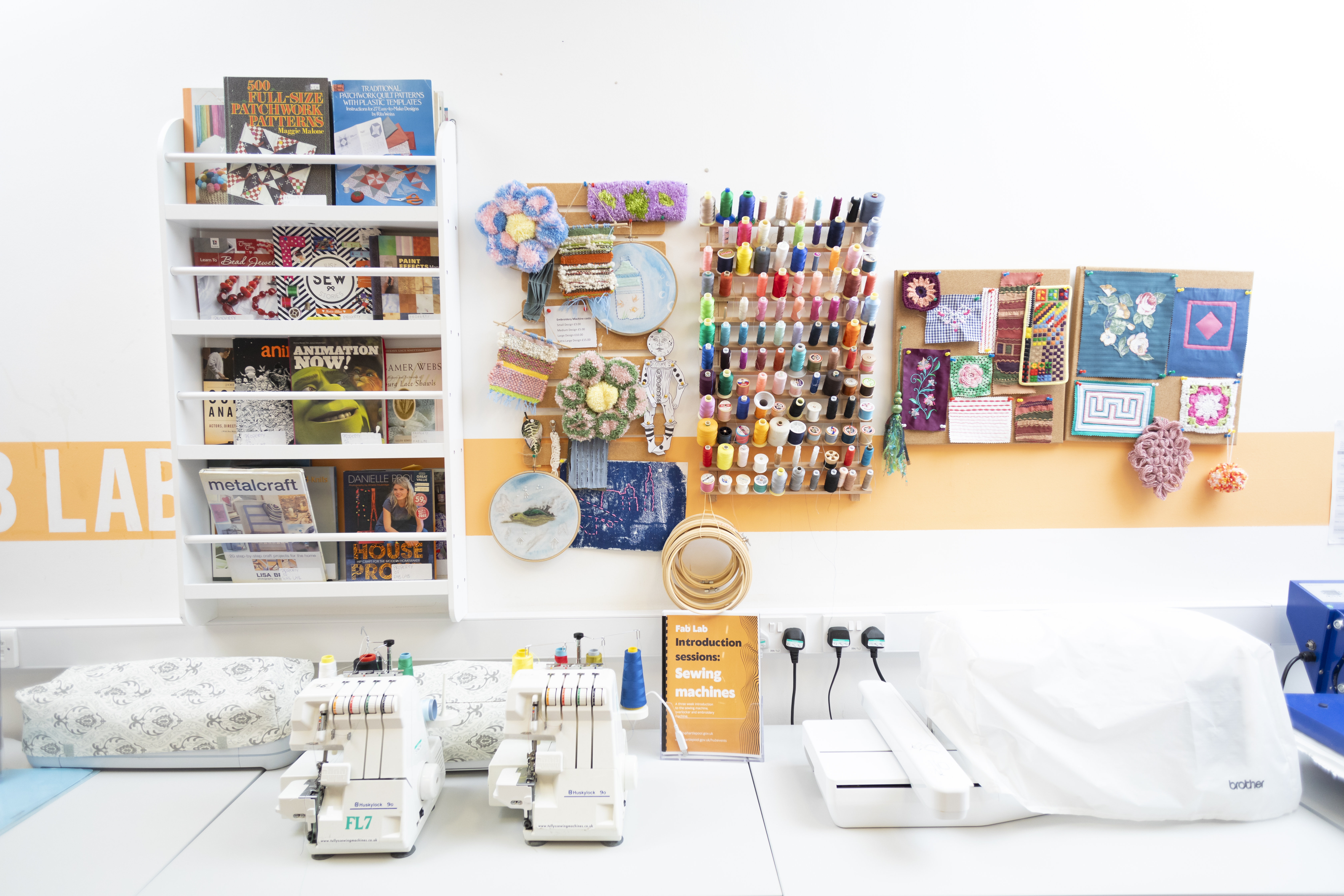 Sewing machine and materials