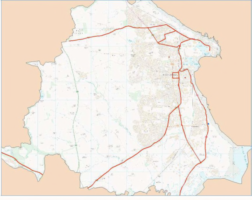 Complete network map of Hartlepool