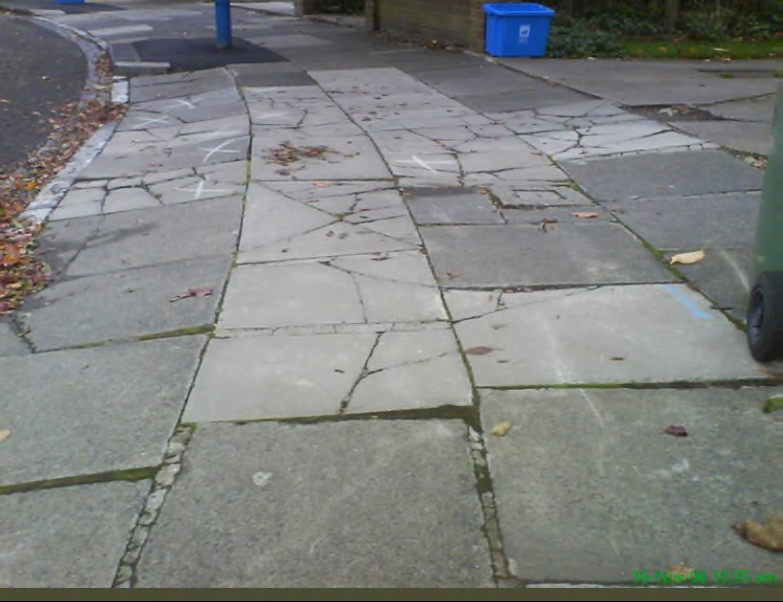 Cracked pavements