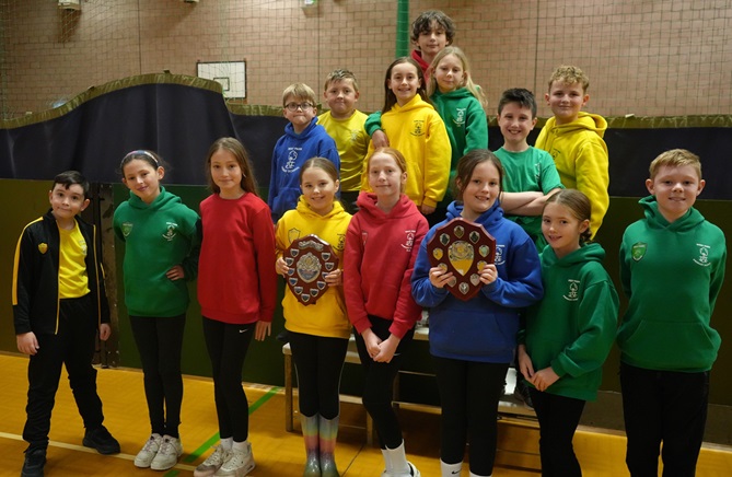 West Park Primary School - overall winner of the small schools swimming gala.